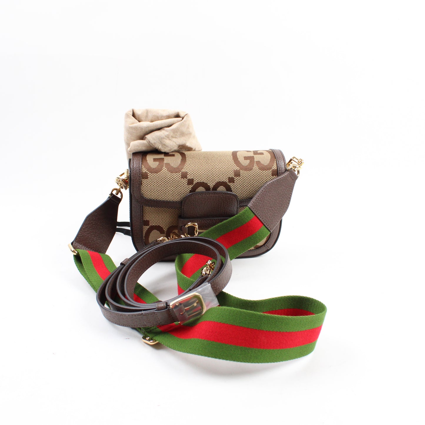 Gucci Horsebit 1955 GG Jumbo Mini