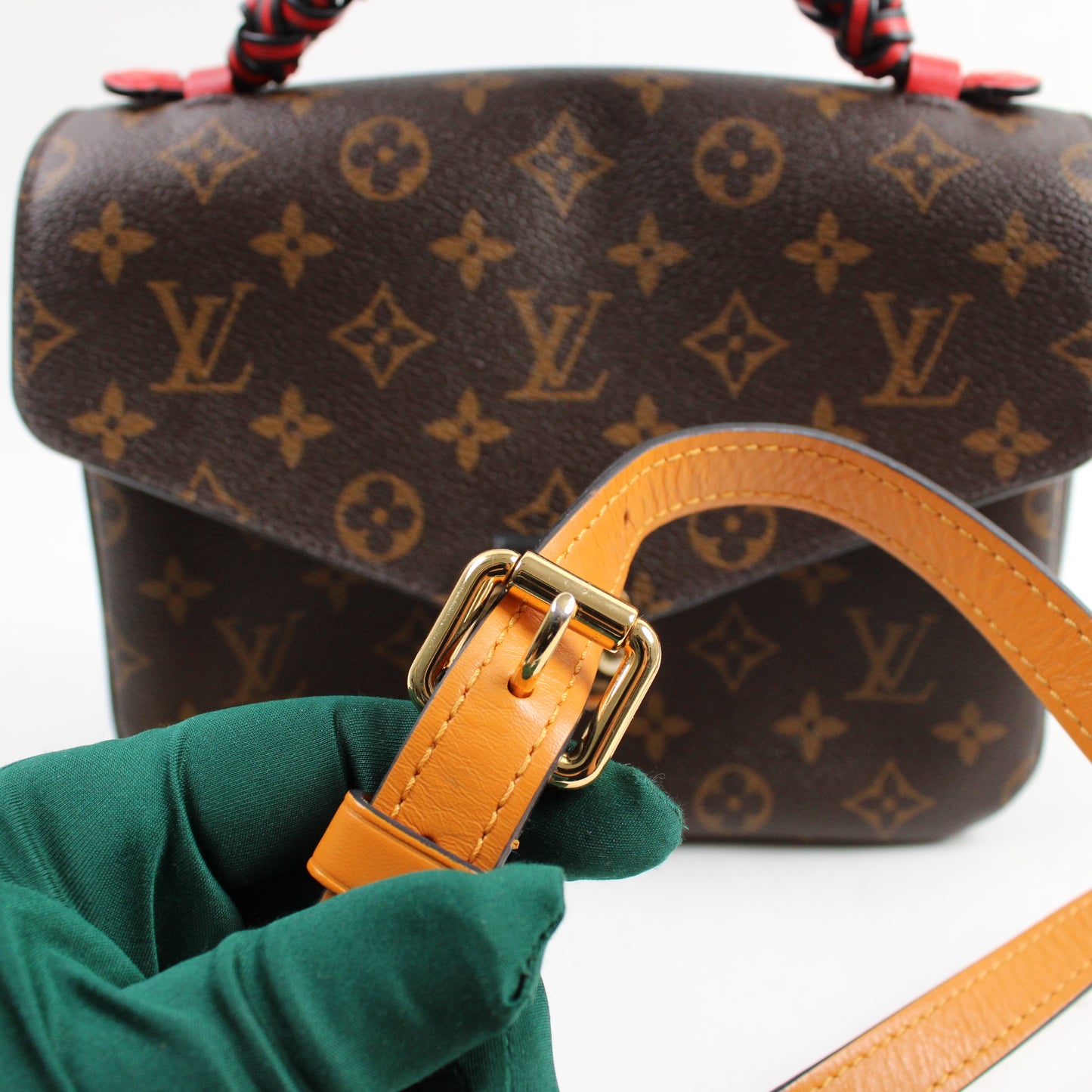 Louis Vuitton Pochette Mètis Braided Coquelicot