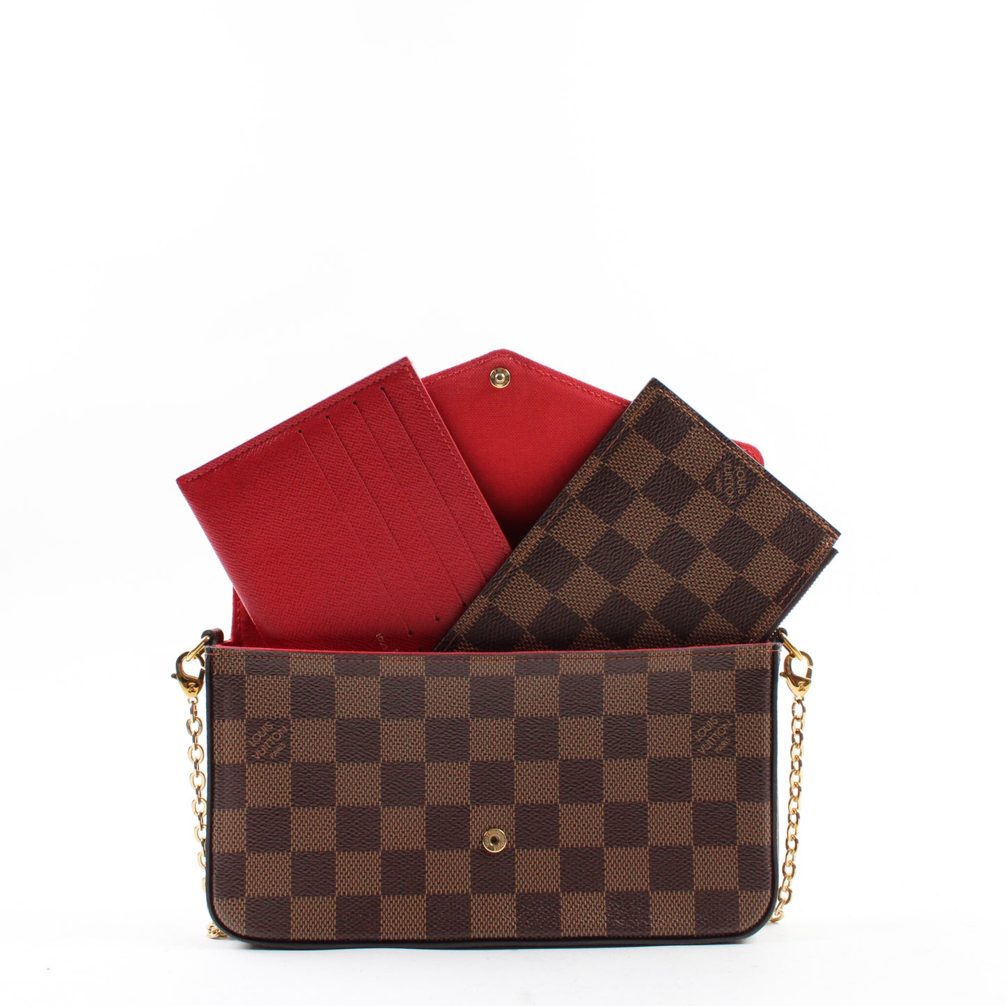 Louis Vuitton Pochette Félicie In Damier Ebene