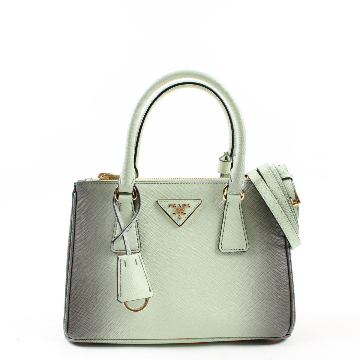 Prada Galleria Small Ombré Verde