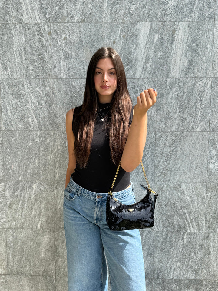 Prada Re-Nylon Con Paillettes