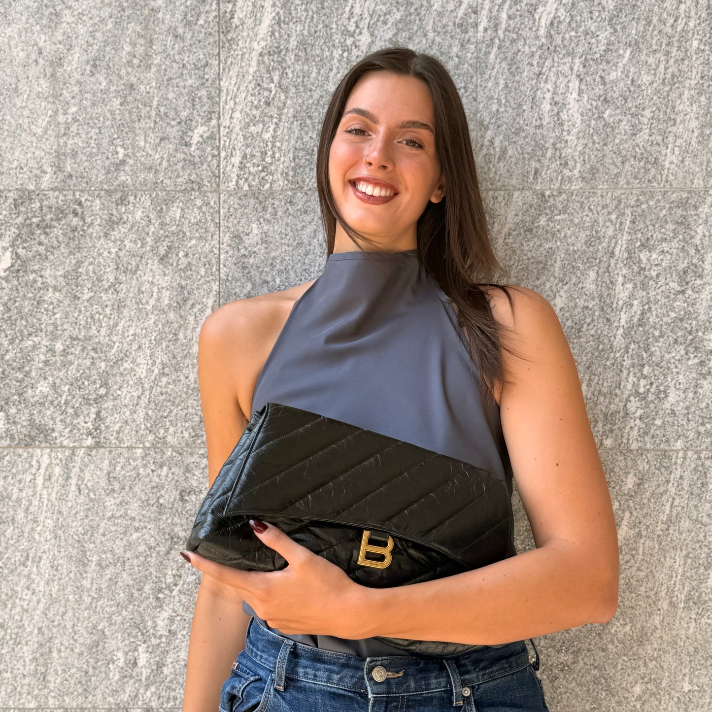 Balenciaga Crush Clutch