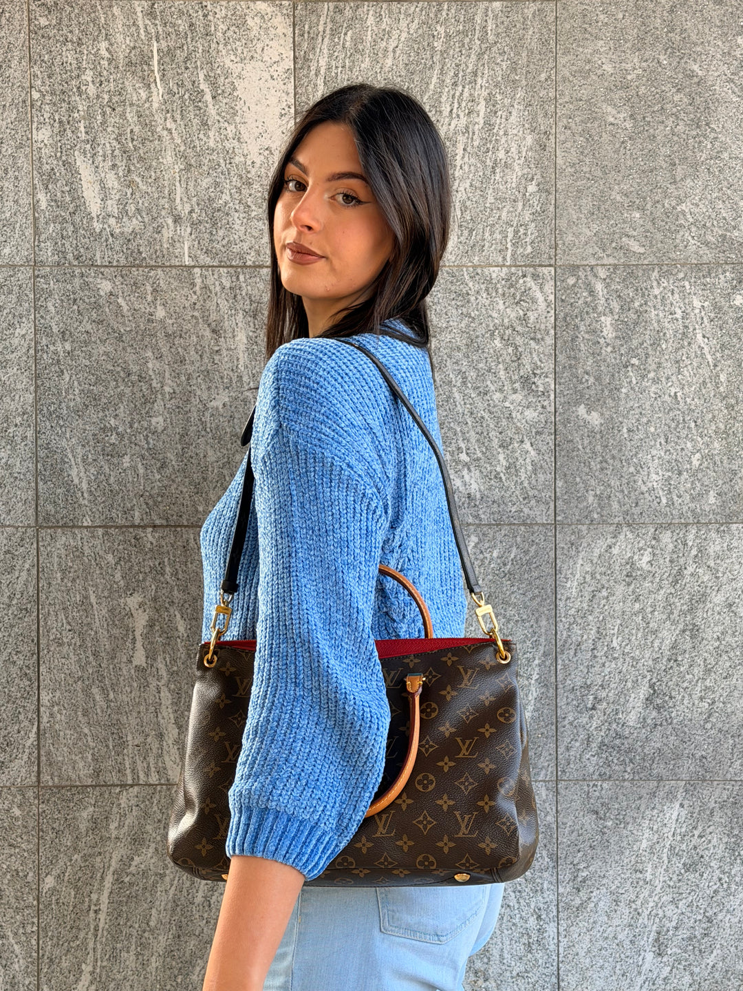 Borsa Louis Vuitton Pallas MM Monogram