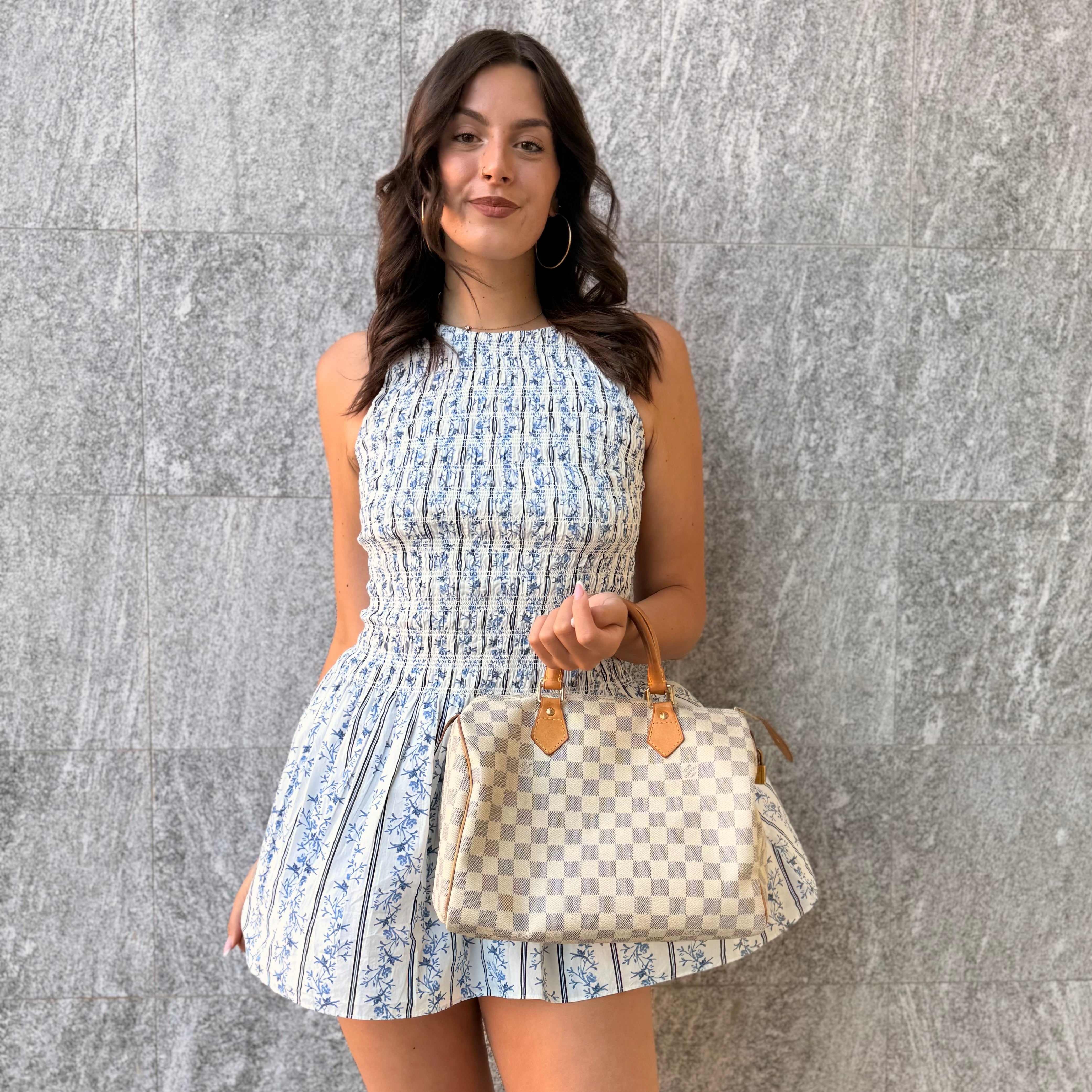Louis Vuitton Speedy 30 Damier Azur
