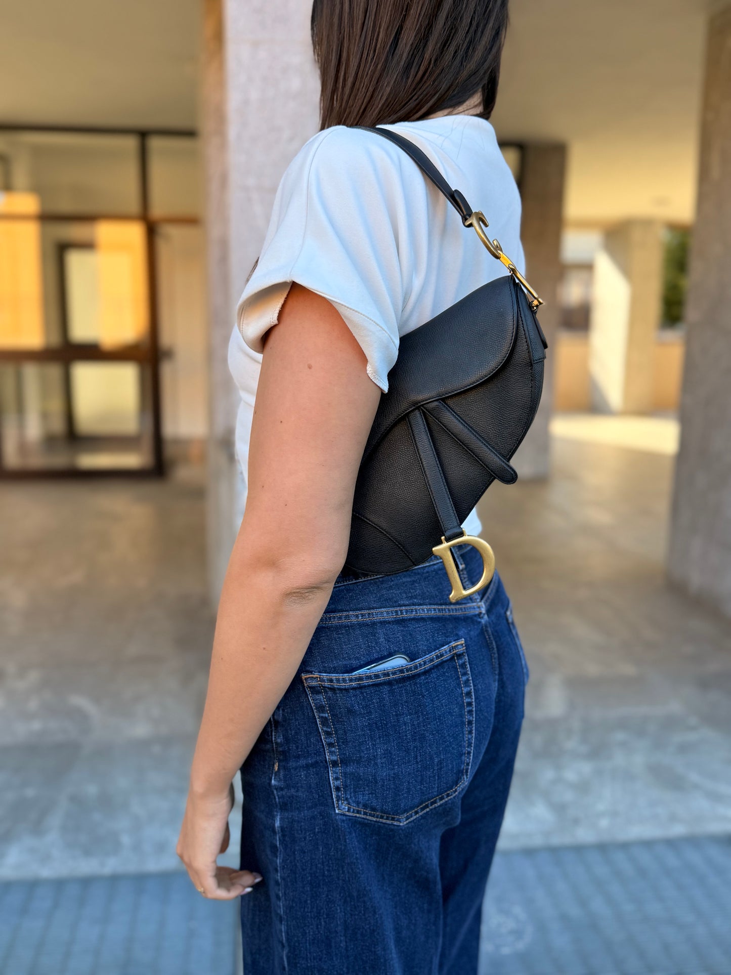 Christian Dior Saddle Media Senza Tracolla