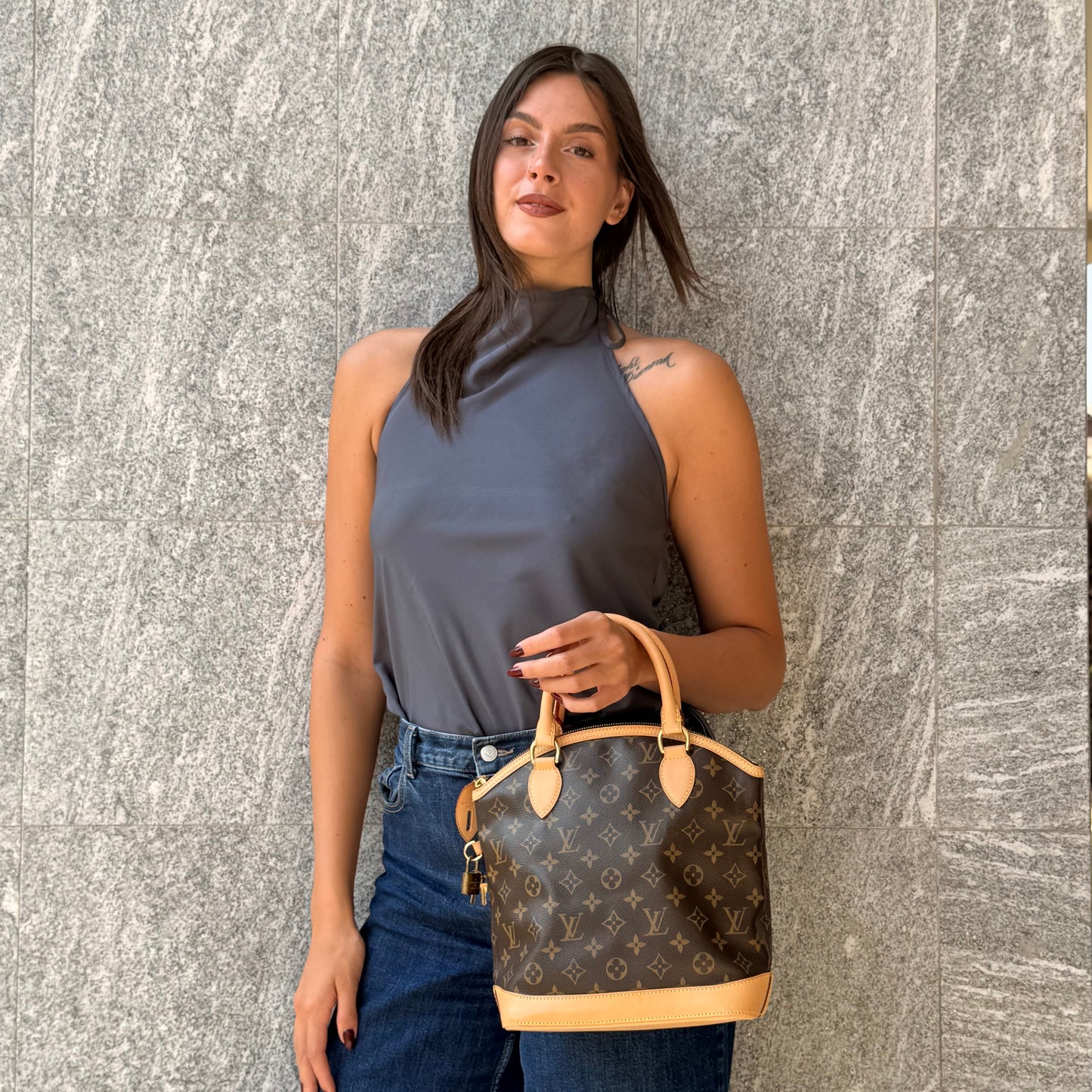 Louis Vuitton Lockit PM In Tela Monogram