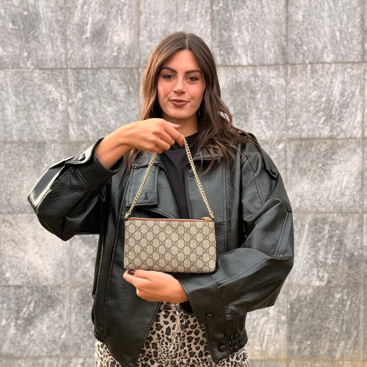 Gucci GG Supreme Borsa A Spalla