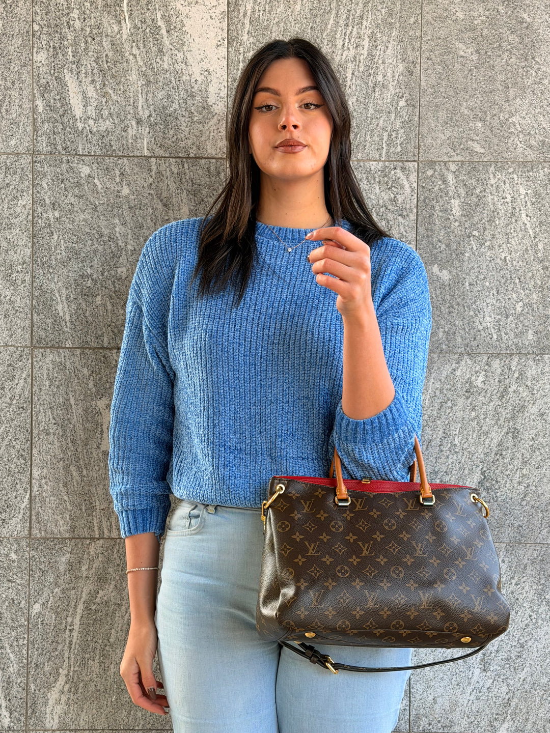 Borsa Louis Vuitton Pallas MM Monogram