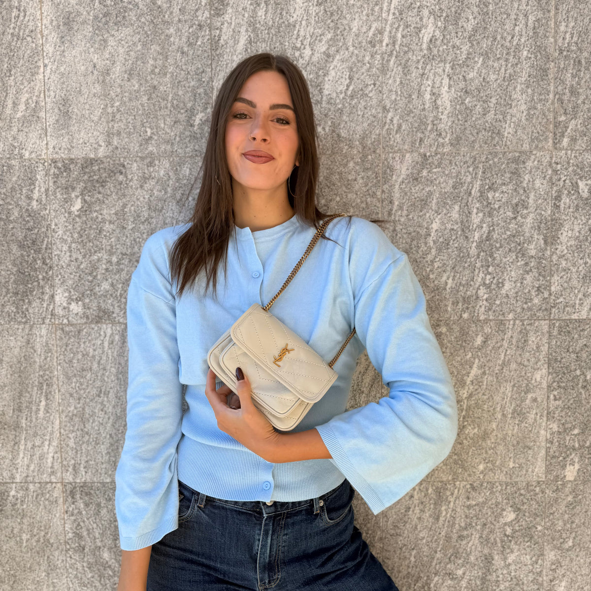 Saint Laurent Niki Mini In Pelle Vintage