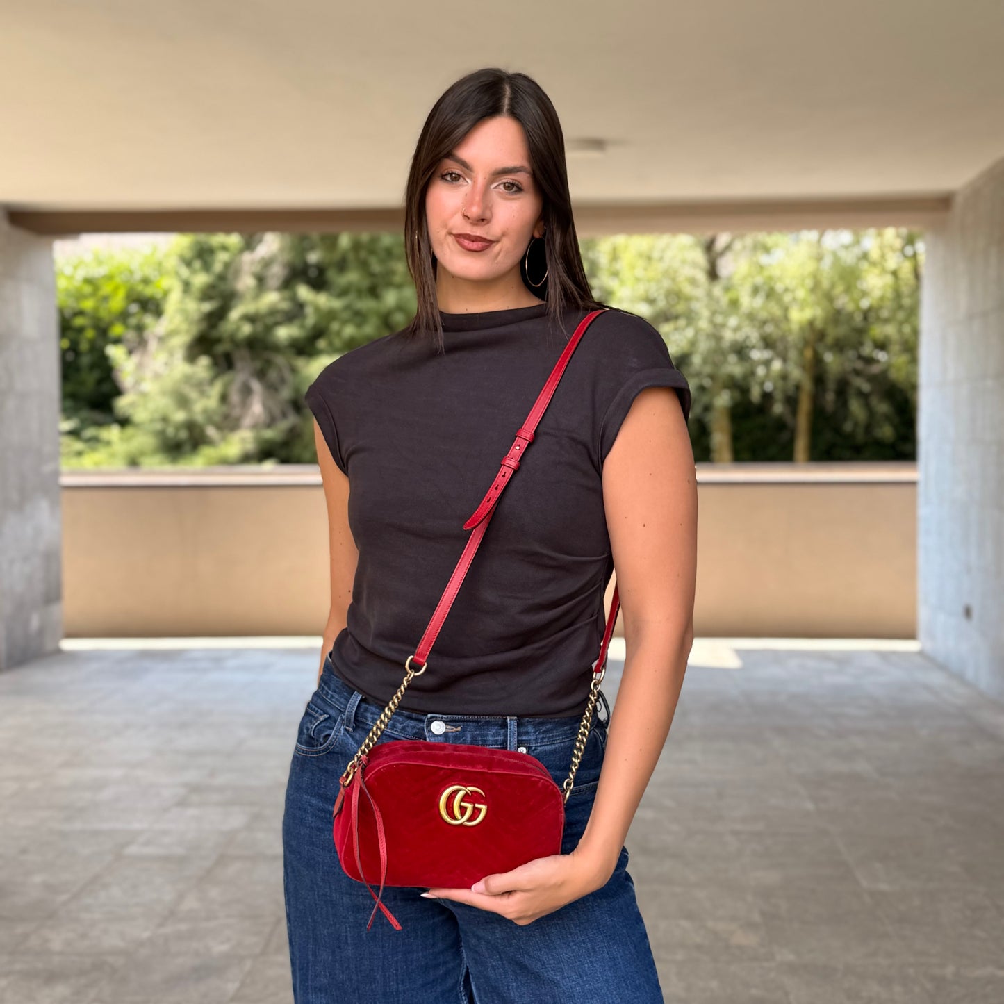 Gucci Camera Bag In Velluto