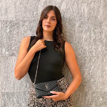Saint Laurent Cassandre Portafoglio A Catena