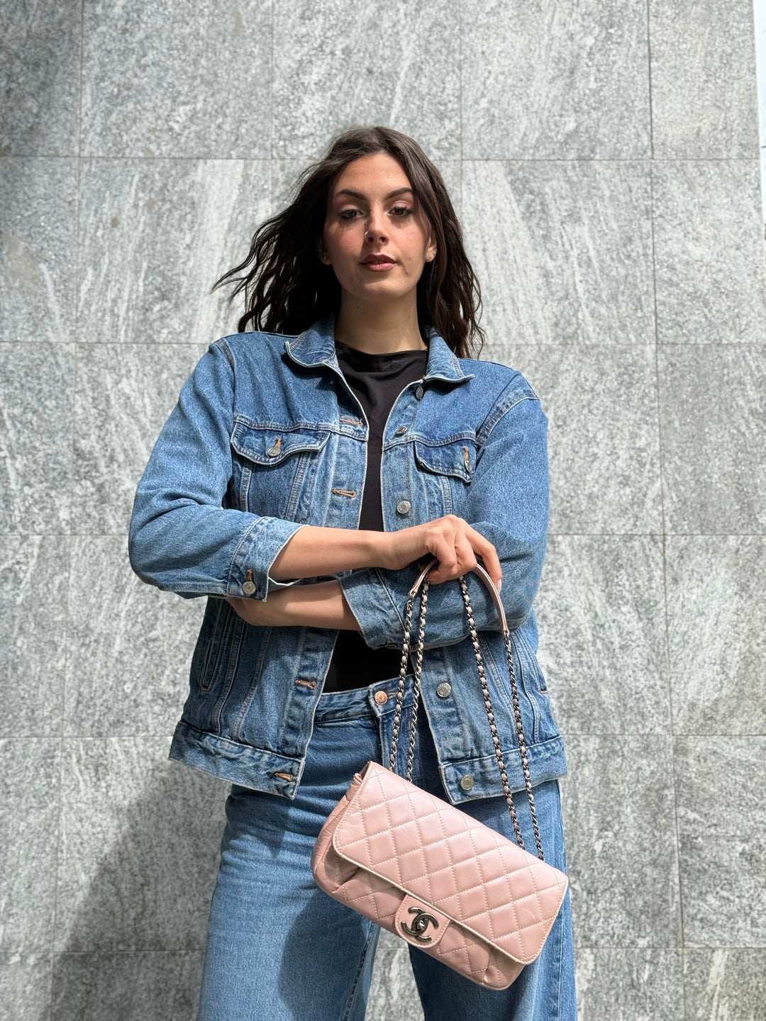 Chanel CC Pleats Flap Rosa