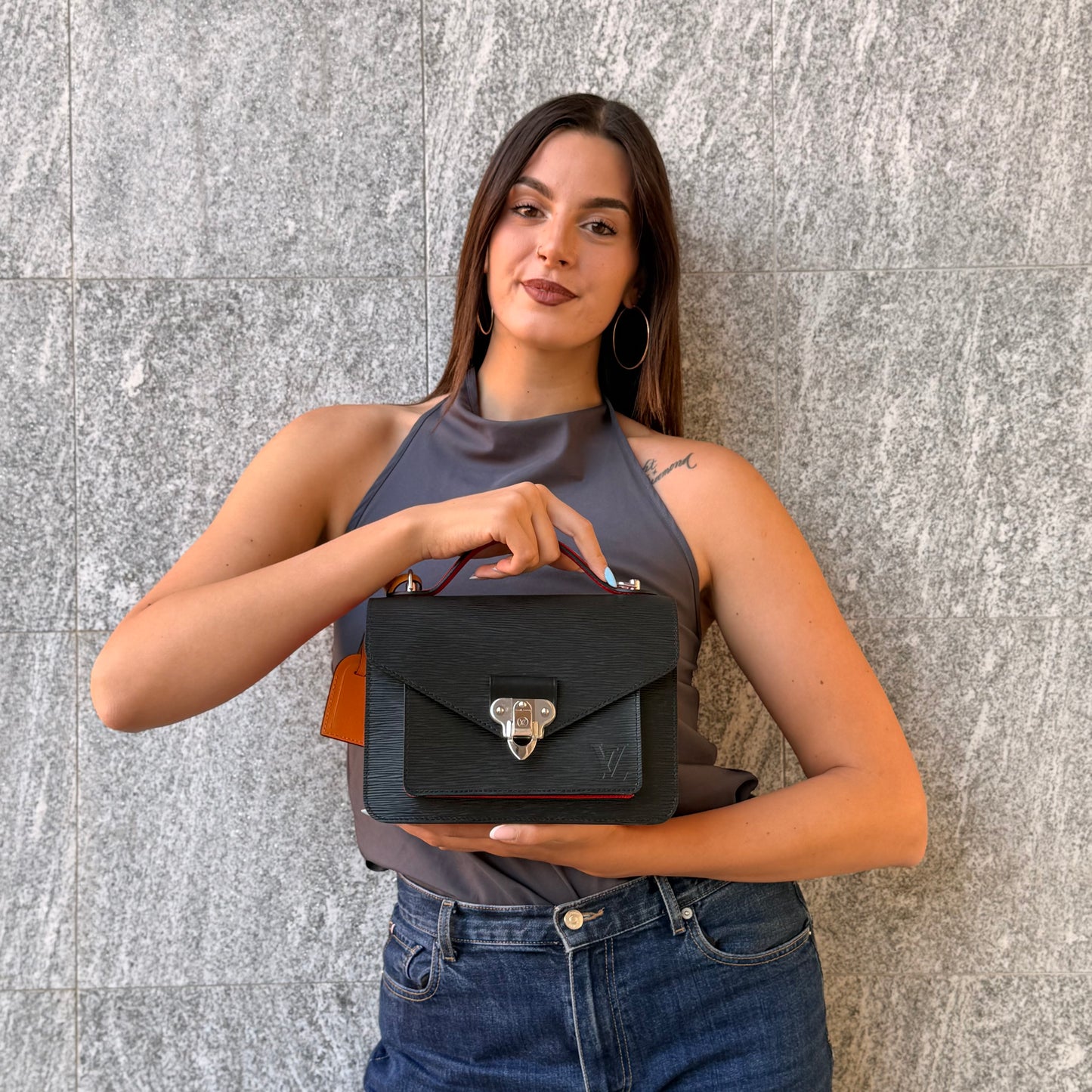 Louis Vuitton Epi Neo Monceau Coquelicot