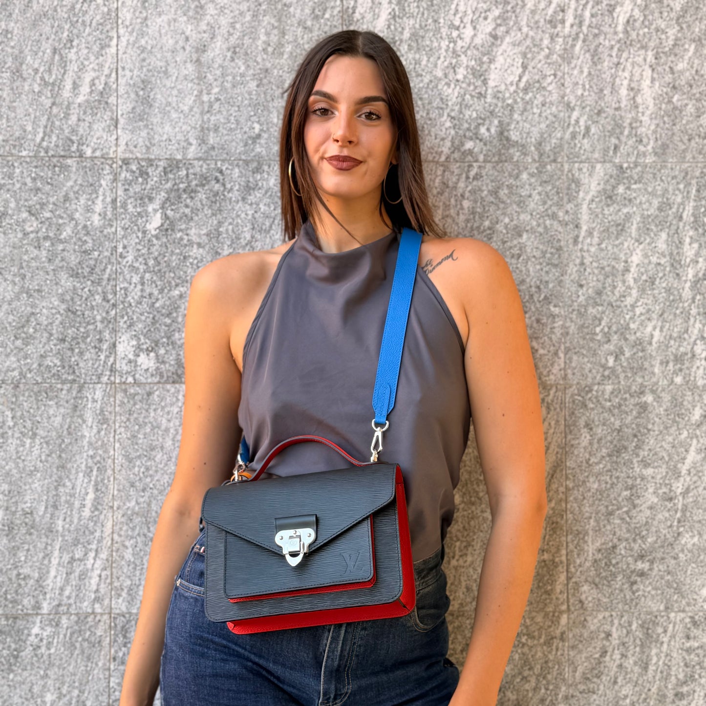 Louis Vuitton Epi Neo Monceau Coquelicot