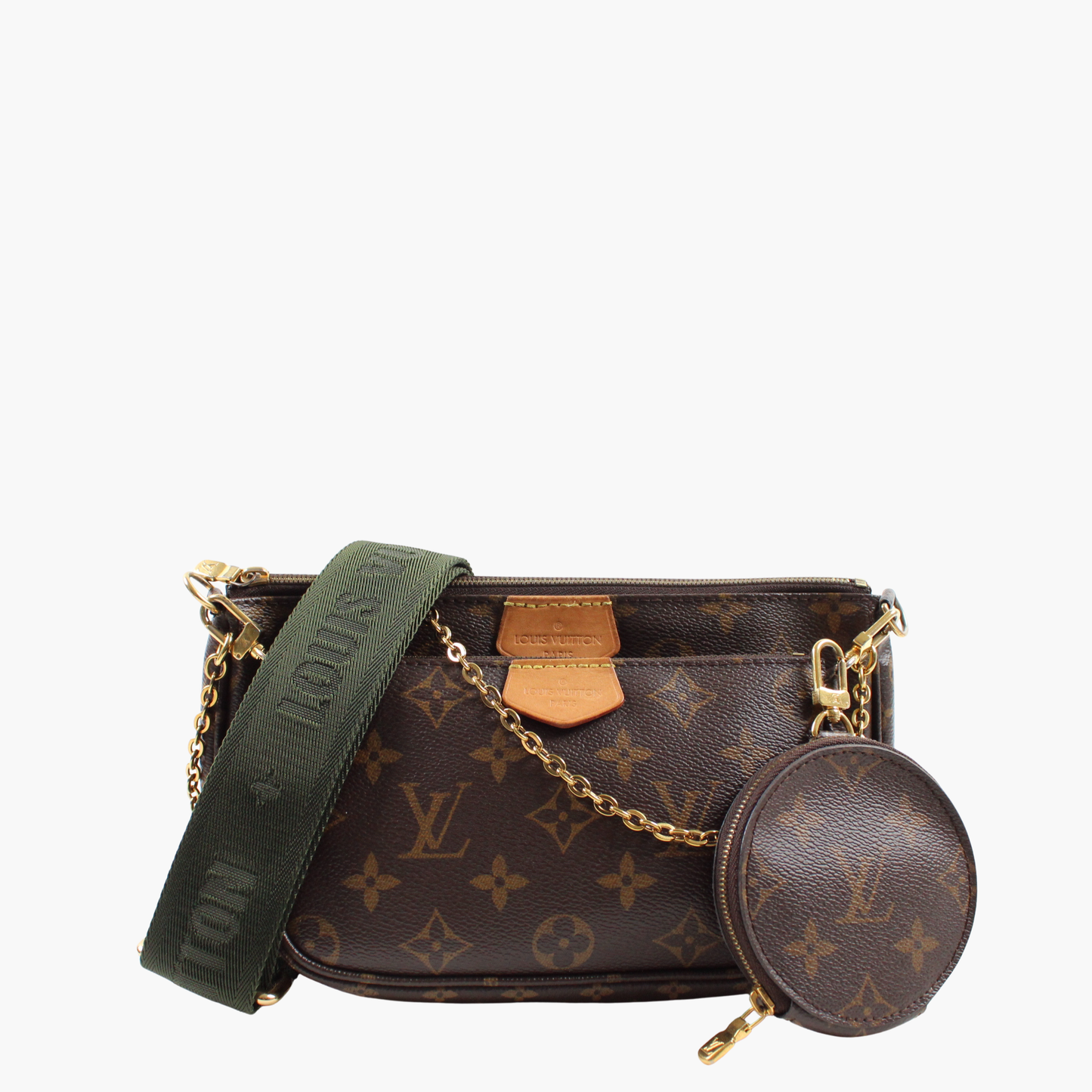Louis Vuitton Multipochette Accessories Monogram Khaki