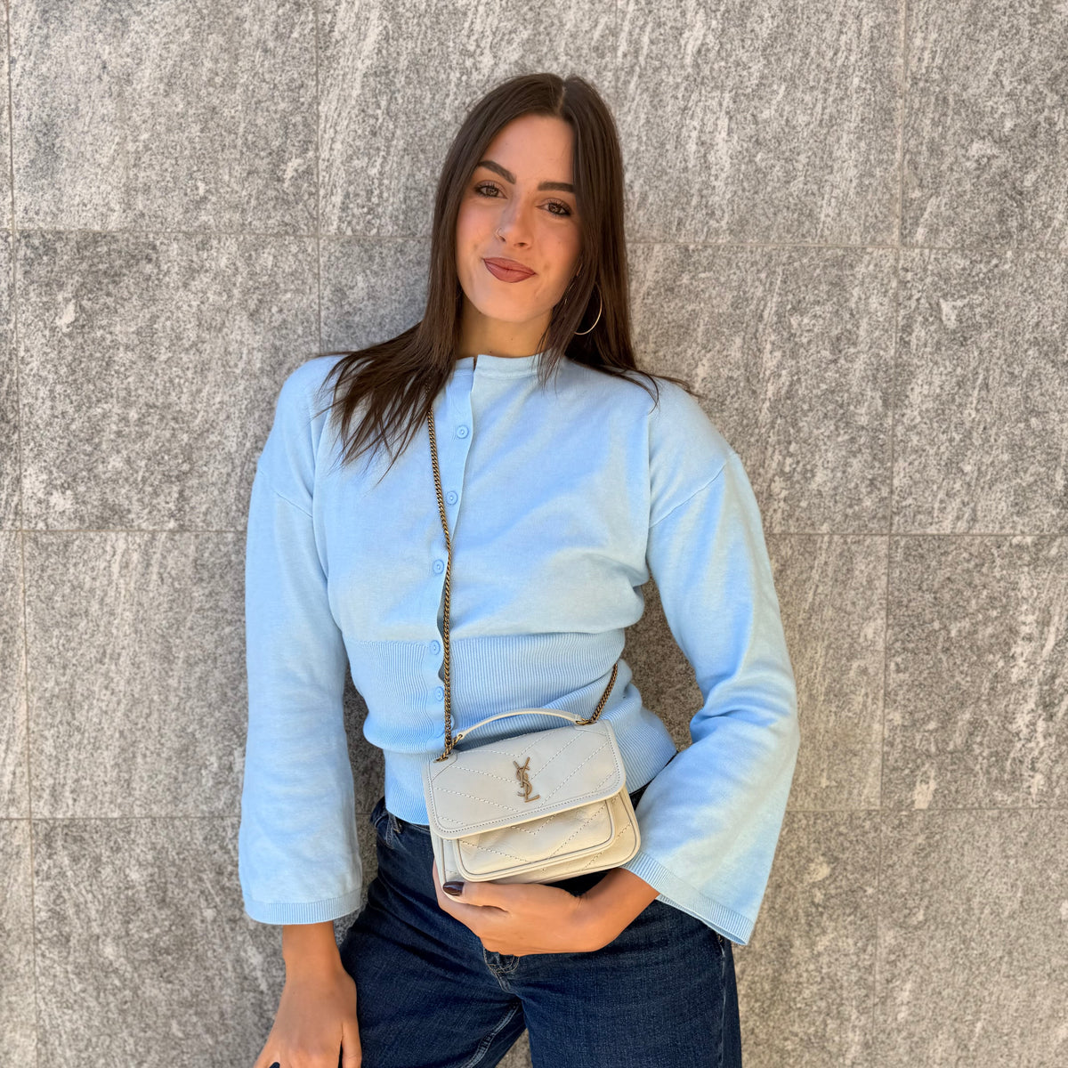 Saint Laurent Niki Mini In Pelle Vintage