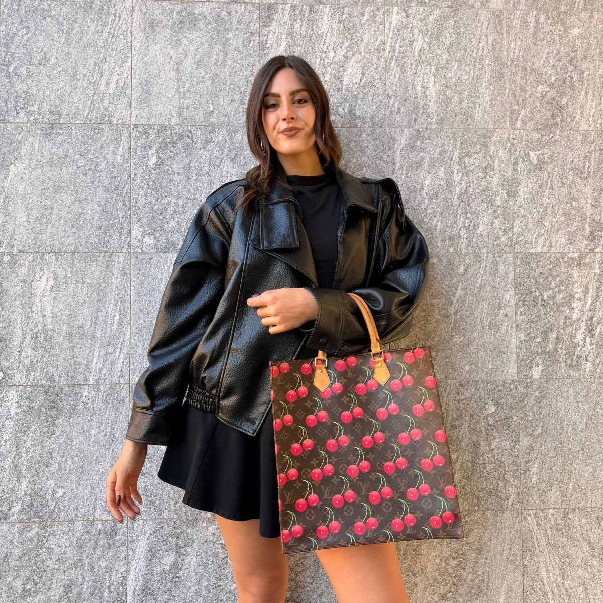 Louis Vuitton X Takashi Murakami Sac Plat Cherry