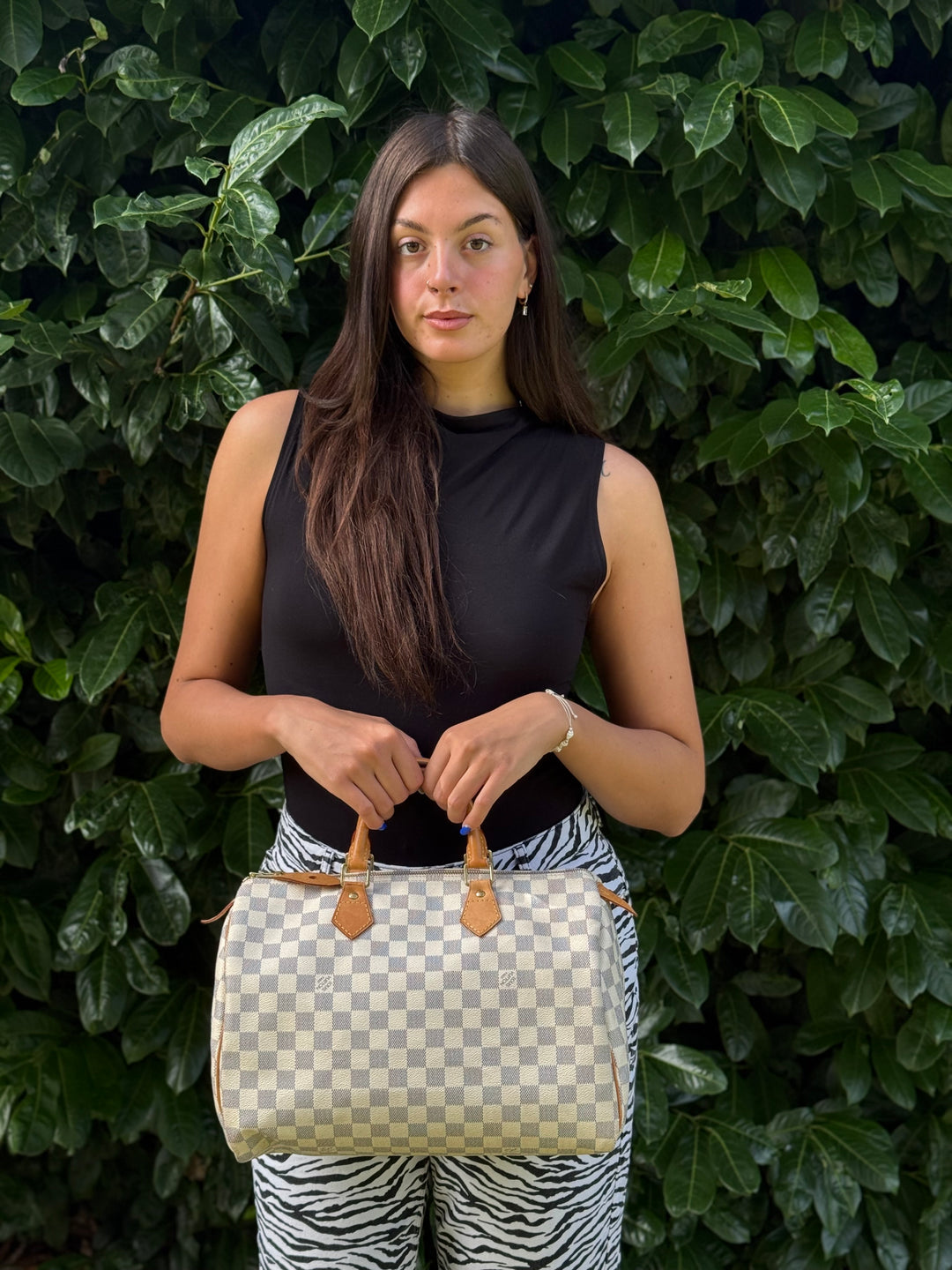 Louis Vuitton Speedy 35 In Damier Azur