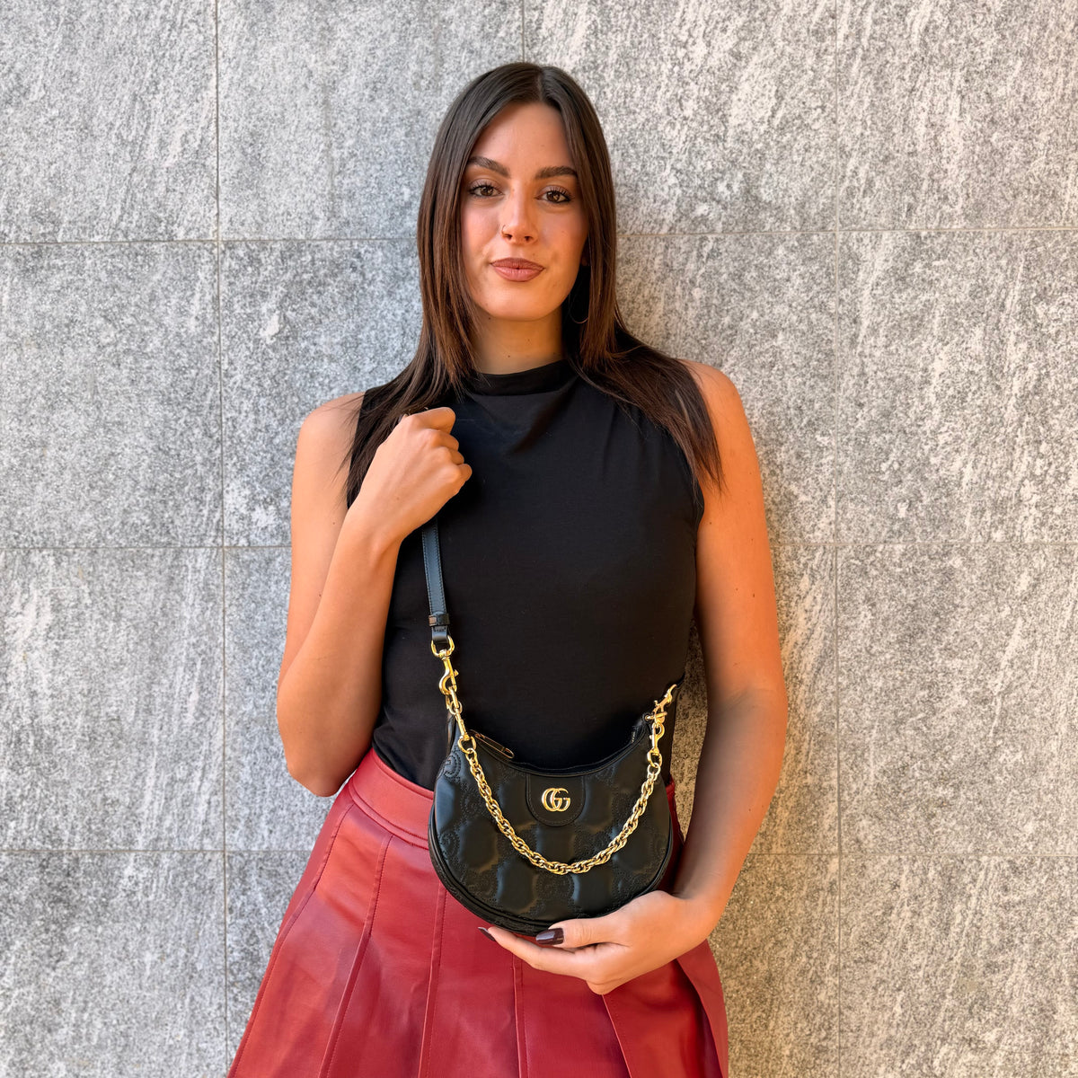 Gucci GG Mezzaluna Borsa A Spalla