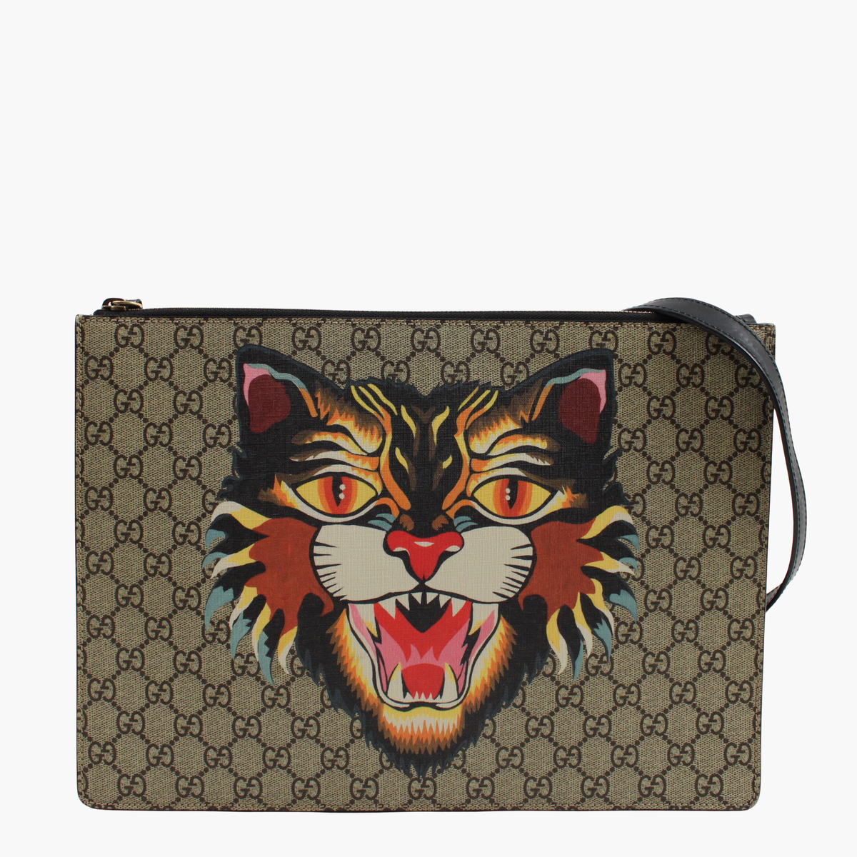 Gucci GG Supreme Angry Cat Pochette