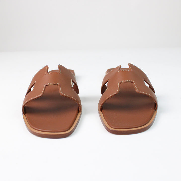 Hermès Sandali Oran Marroni Taglia 40.5
