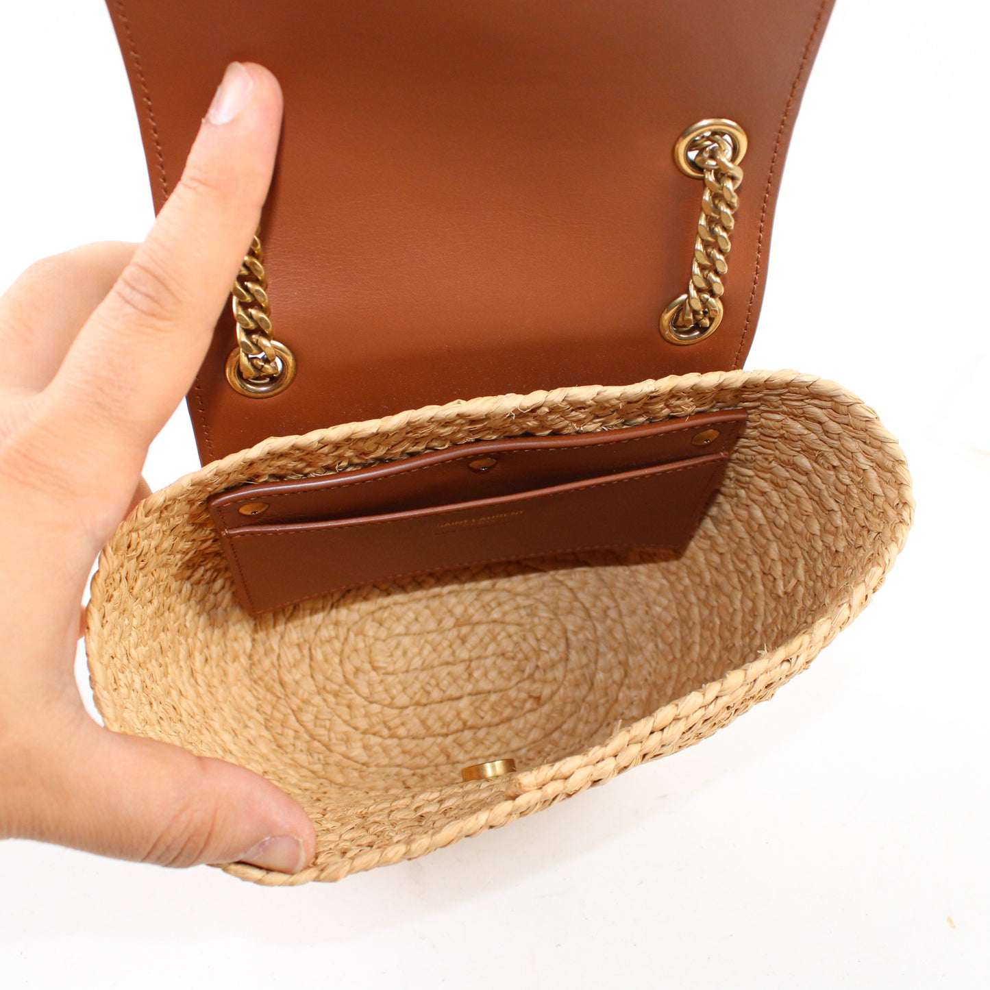 Saint Laurent Manon Mini In Rafia