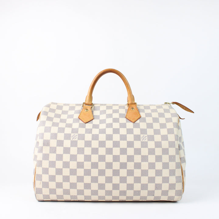 Louis Vuitton Speedy 35 In Damier Azur