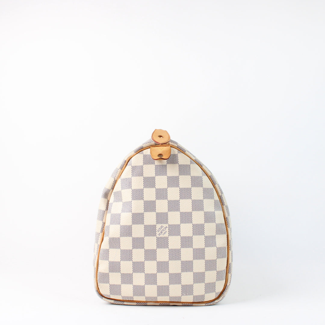 Louis Vuitton Speedy 35 In Damier Azur