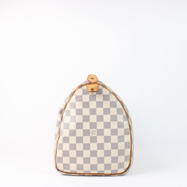 Louis Vuitton Speedy 35 In Damier Azur
