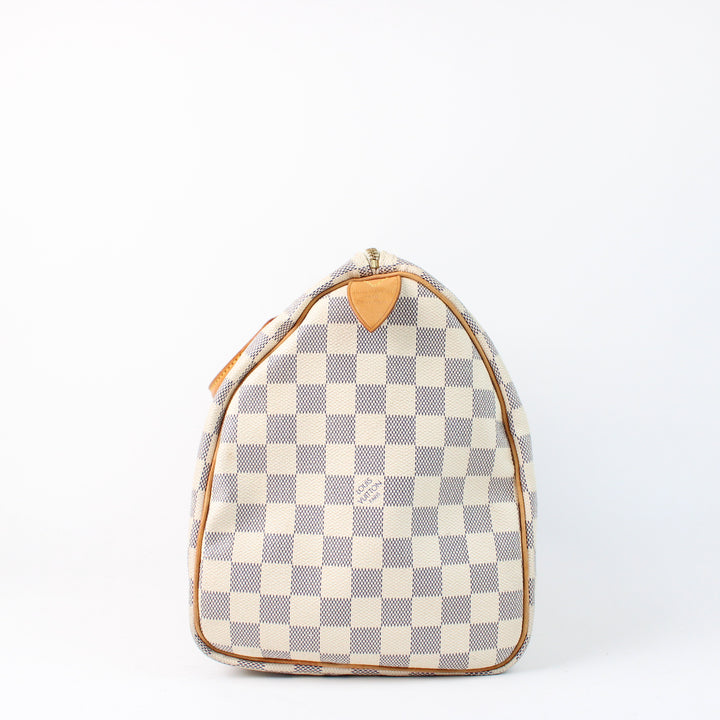 Louis Vuitton Speedy 35 In Damier Azur