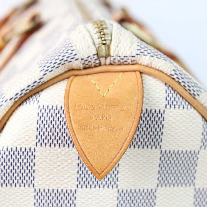 Louis Vuitton Speedy 35 In Damier Azur