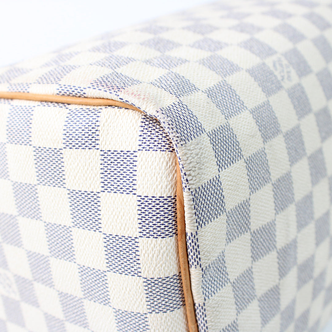 Louis Vuitton Speedy 35 In Damier Azur