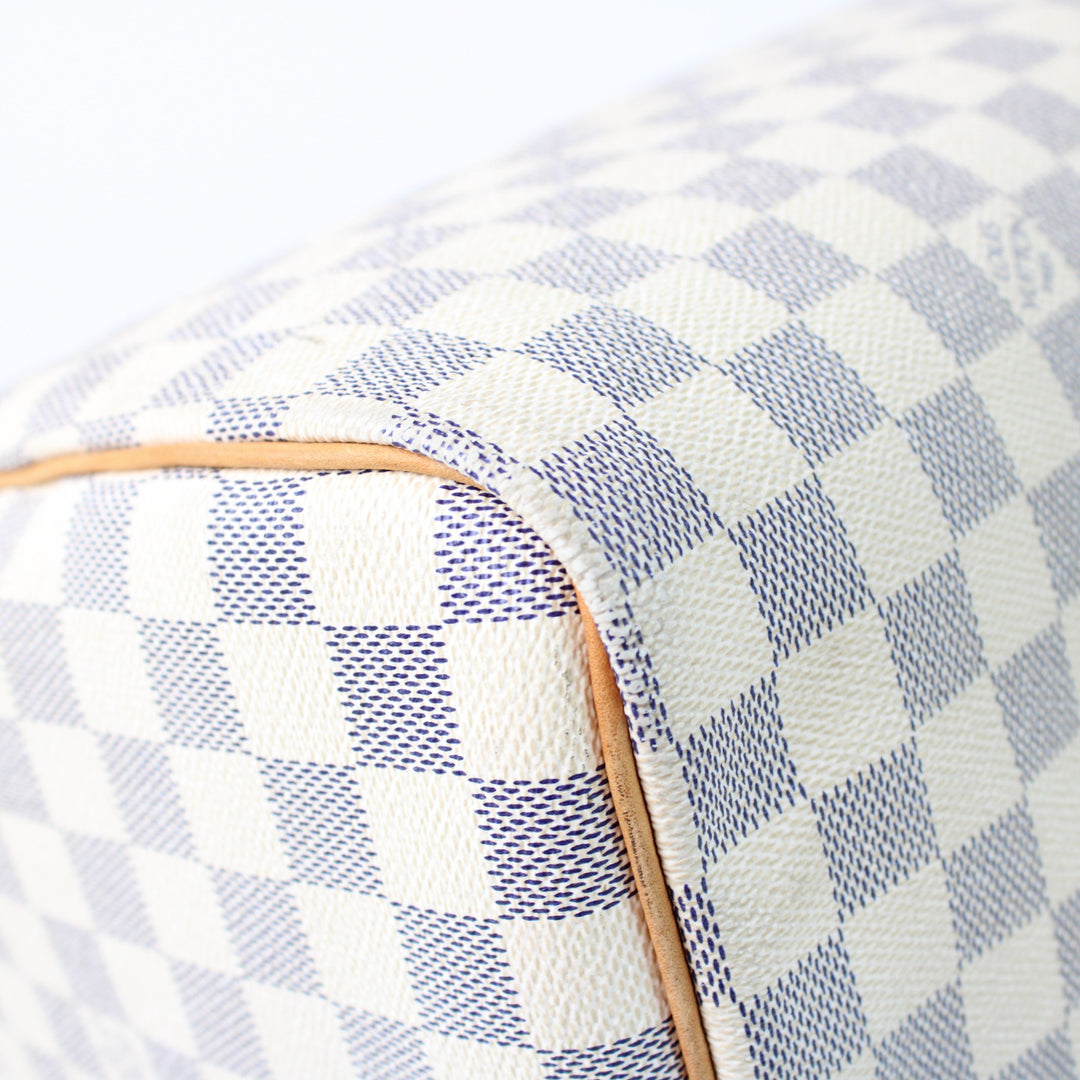 Louis Vuitton Speedy 35 In Damier Azur