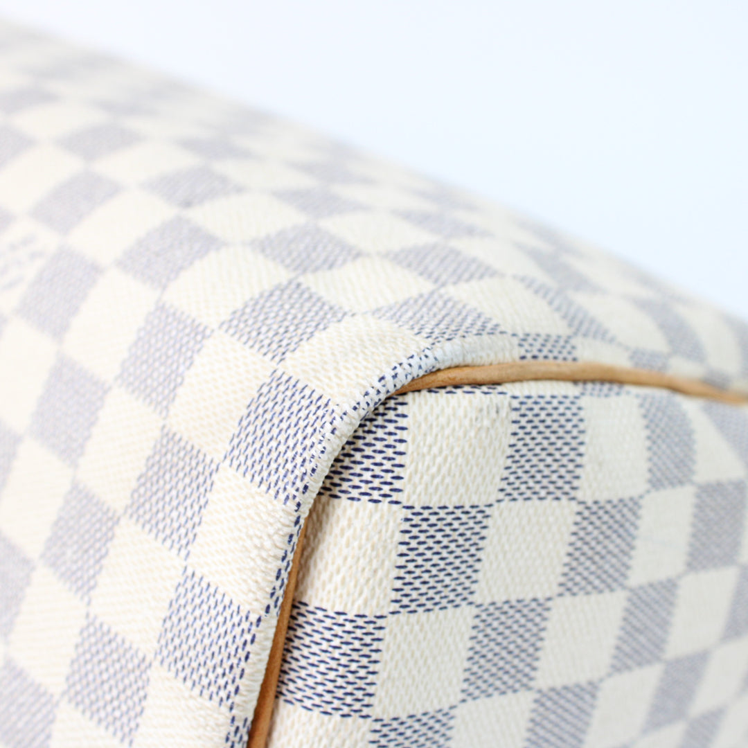 Louis Vuitton Speedy 35 In Damier Azur
