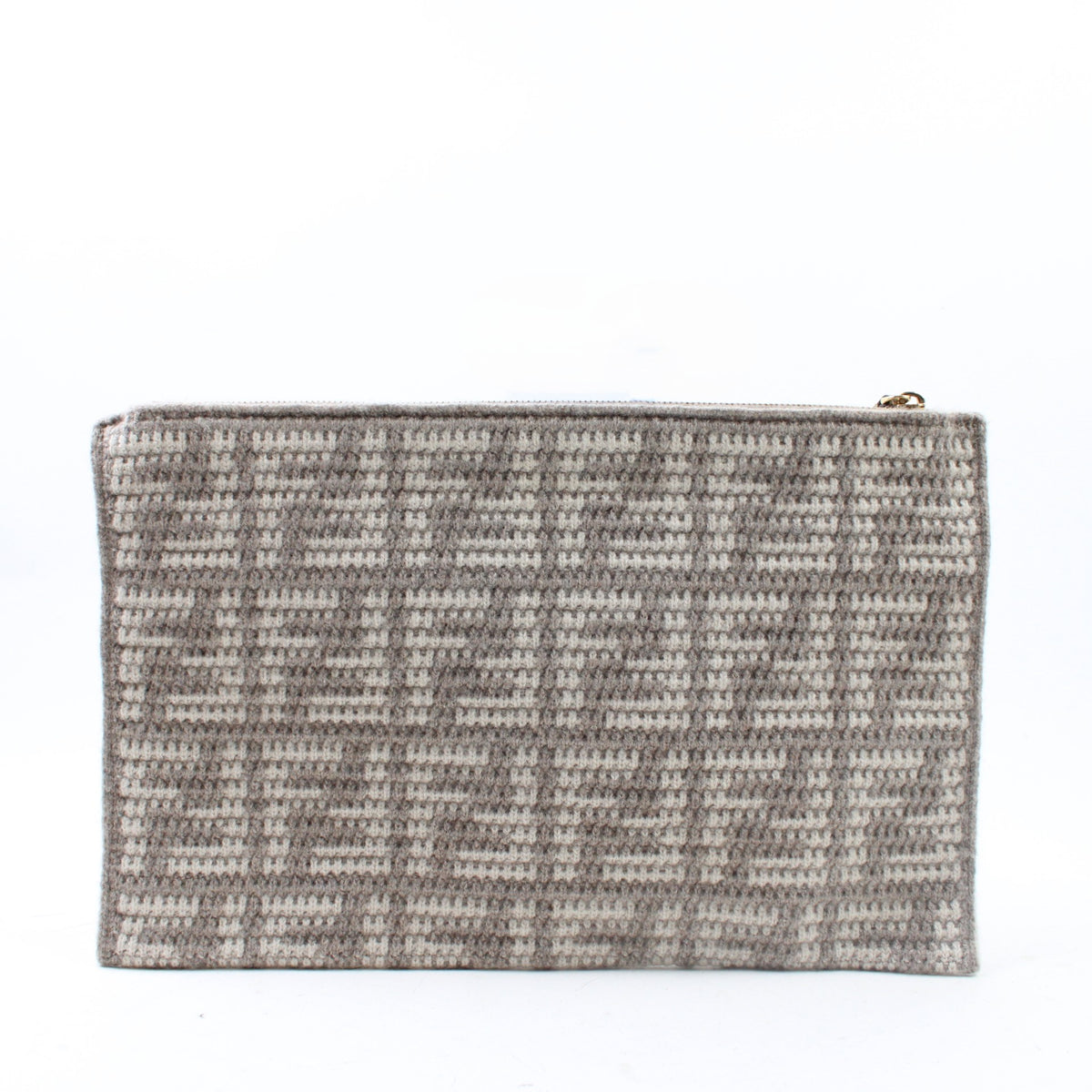 Fendi Large Flat Pouch In Cachemire