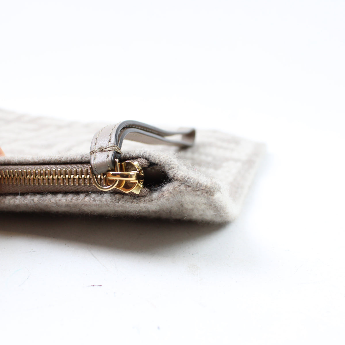 Fendi Large Flat Pouch In Cachemire