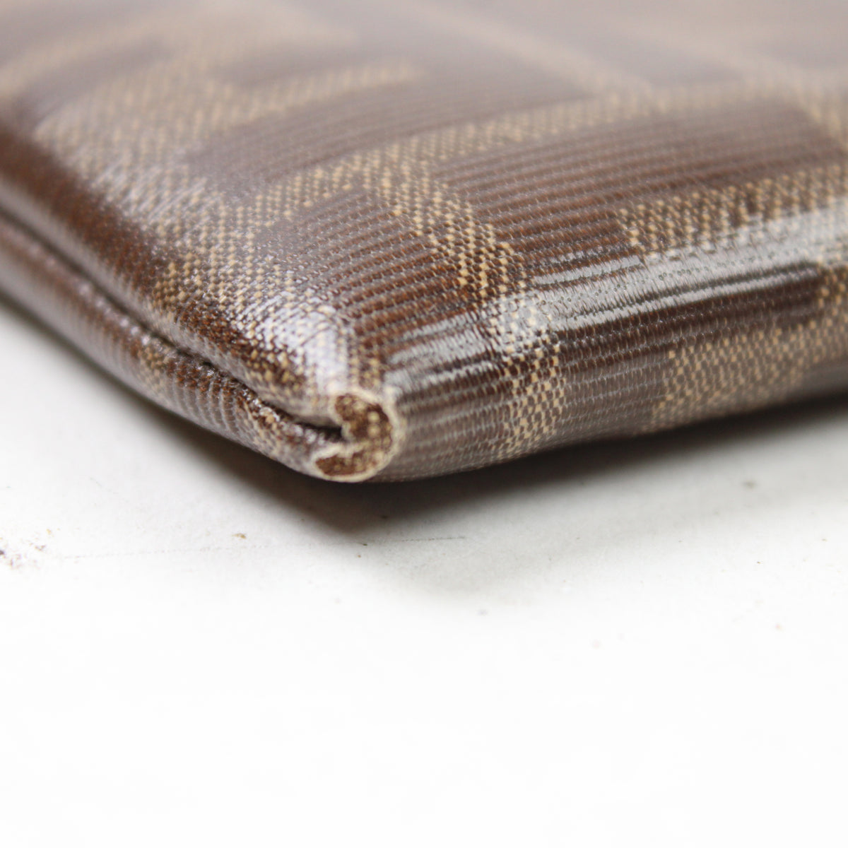 Fendi Large Flat Pouch In Tessuto Vetrificato