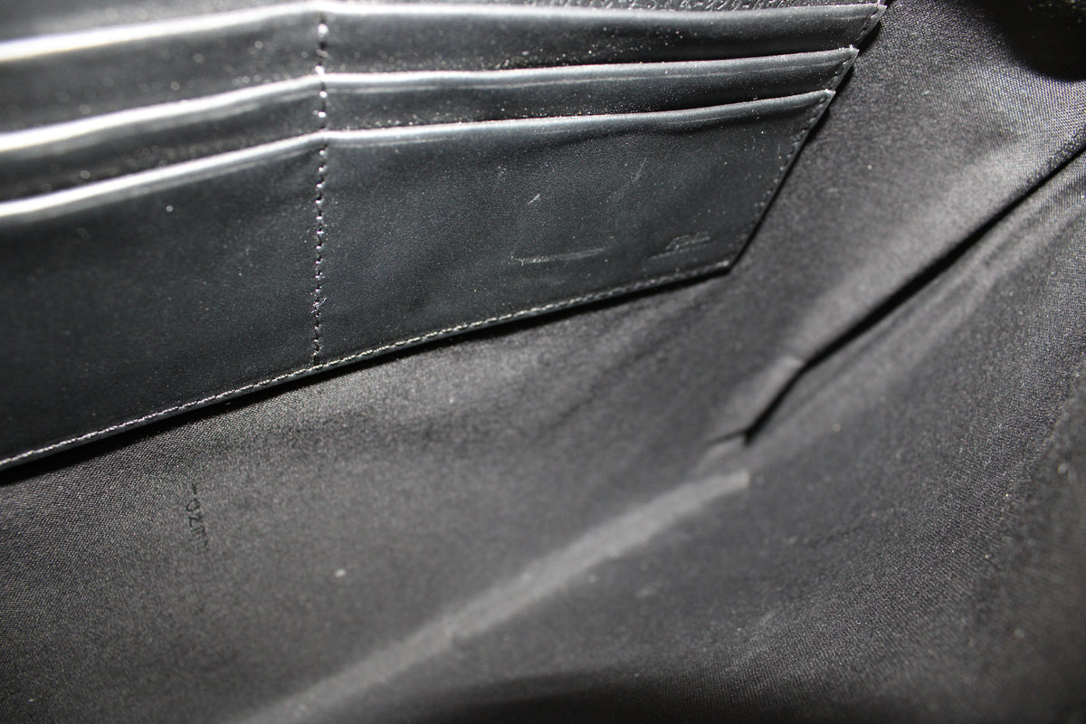 Fendi Large Flat Pouch In Tessuto Vetrificato