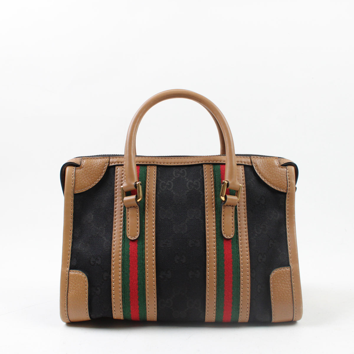 Gucci GG Ophidia Web Bauletto Top Handle
