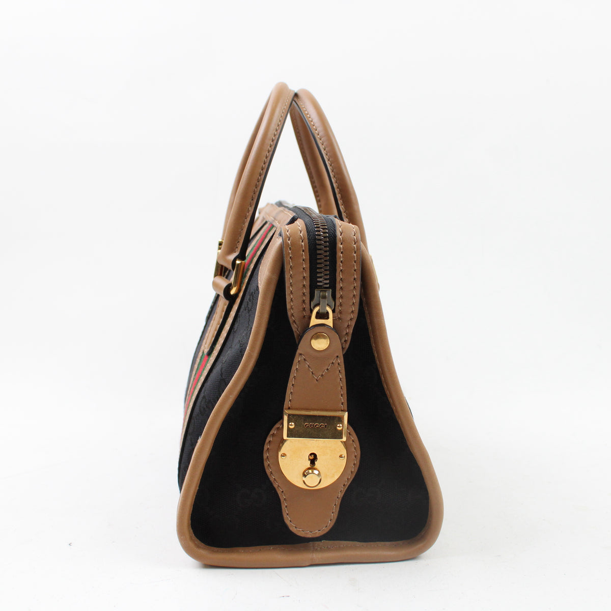 Gucci GG Ophidia Web Bauletto Top Handle