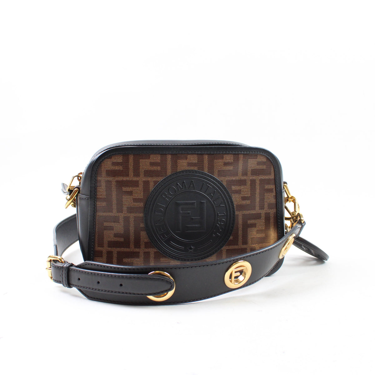 Fendi FF 1974 Camera Case In Tessuto Vetrificato