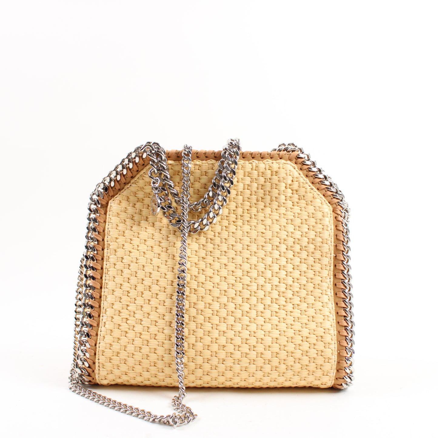 Stella Mccartney Falabella 3 Catene In Rafia
