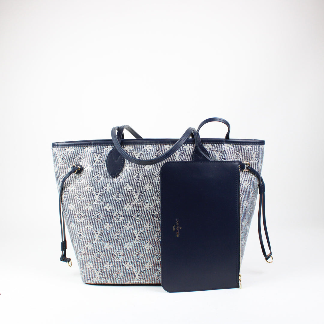 Louis Vuitton Neverfull MM Mnglam Bleu