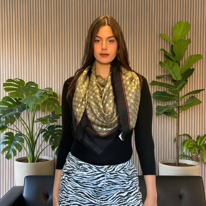 Gucci Sciarpa Bee Monogram