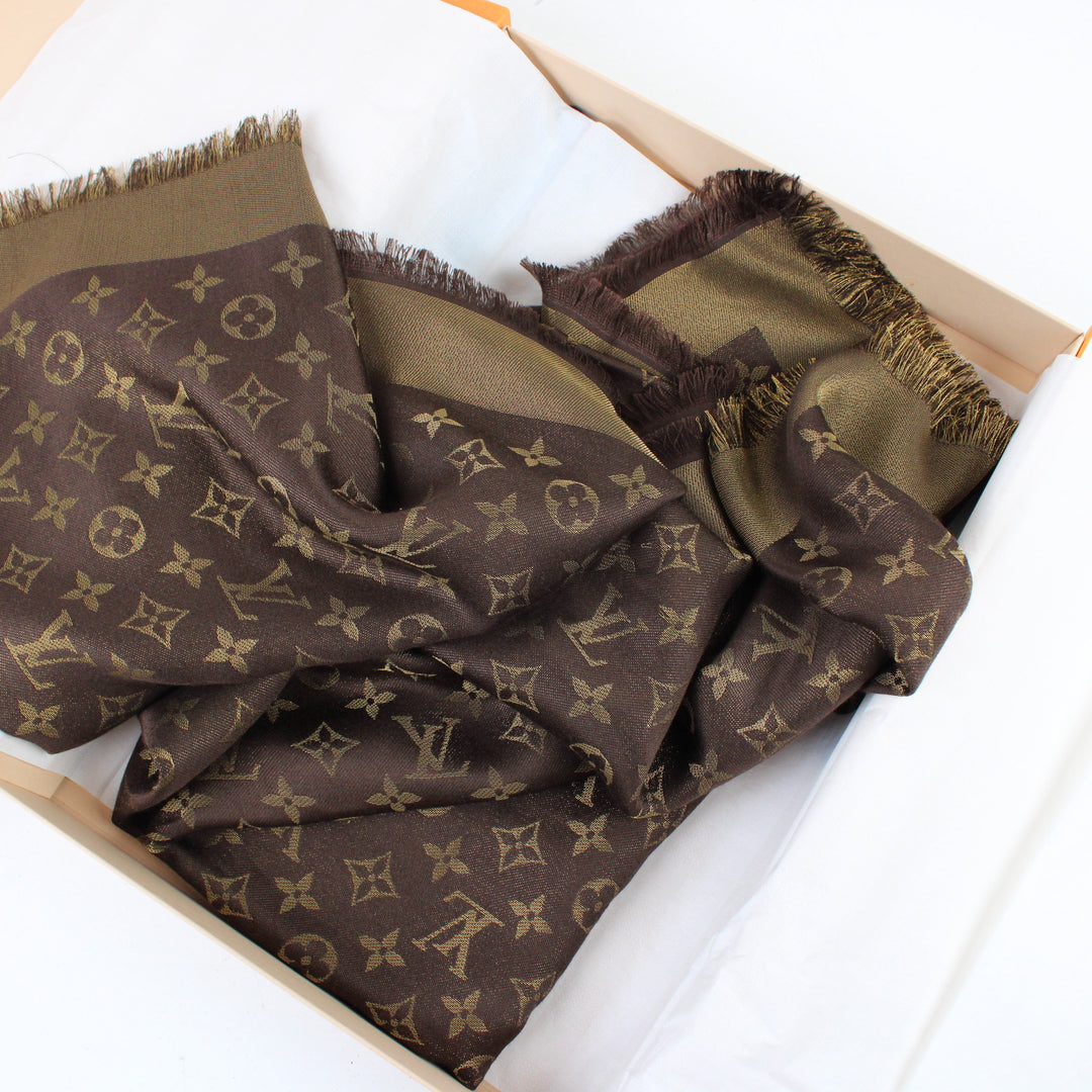 Louis Vuitton Scialle Shine Monogram M75122