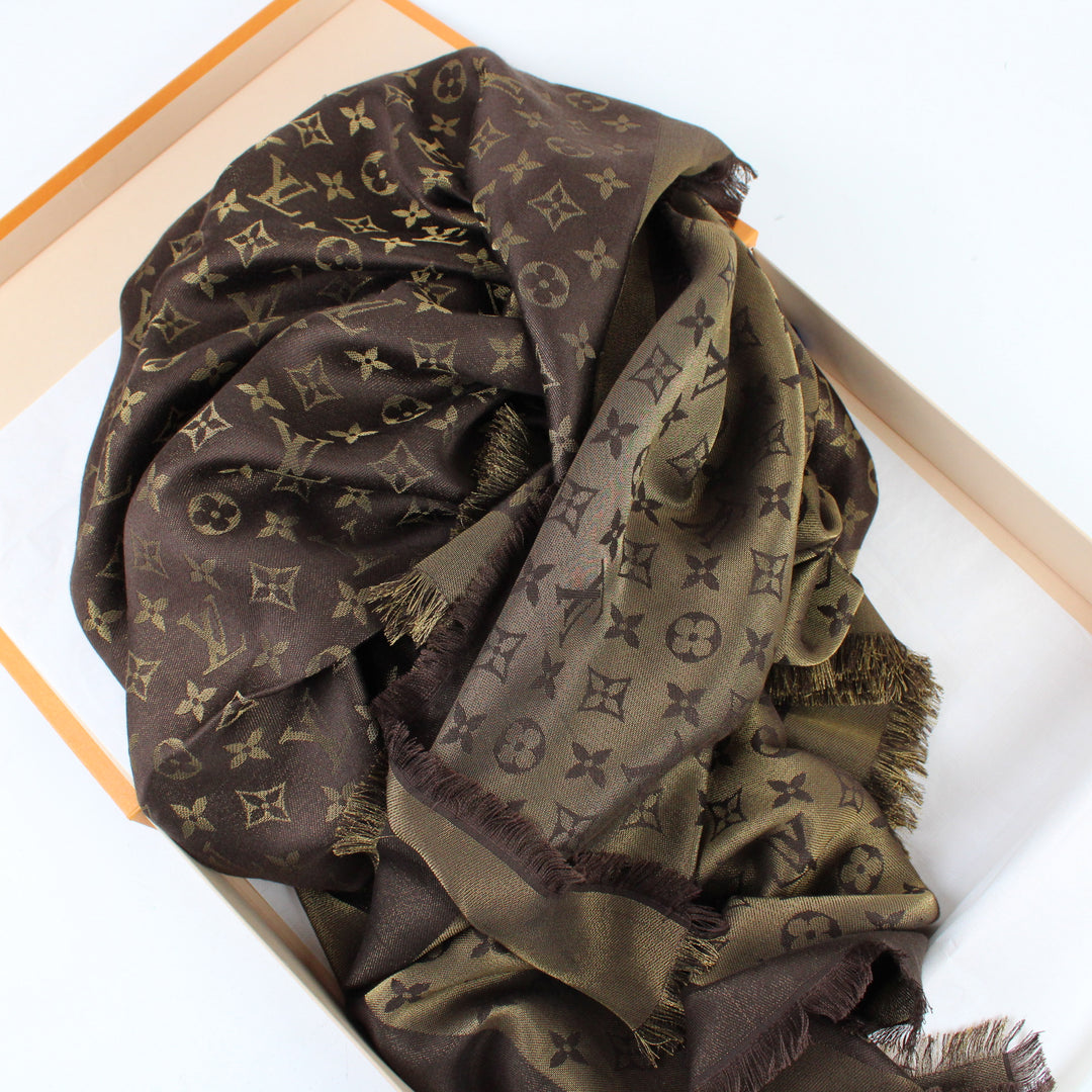 Louis Vuitton Scialle Shine Monogram M75122