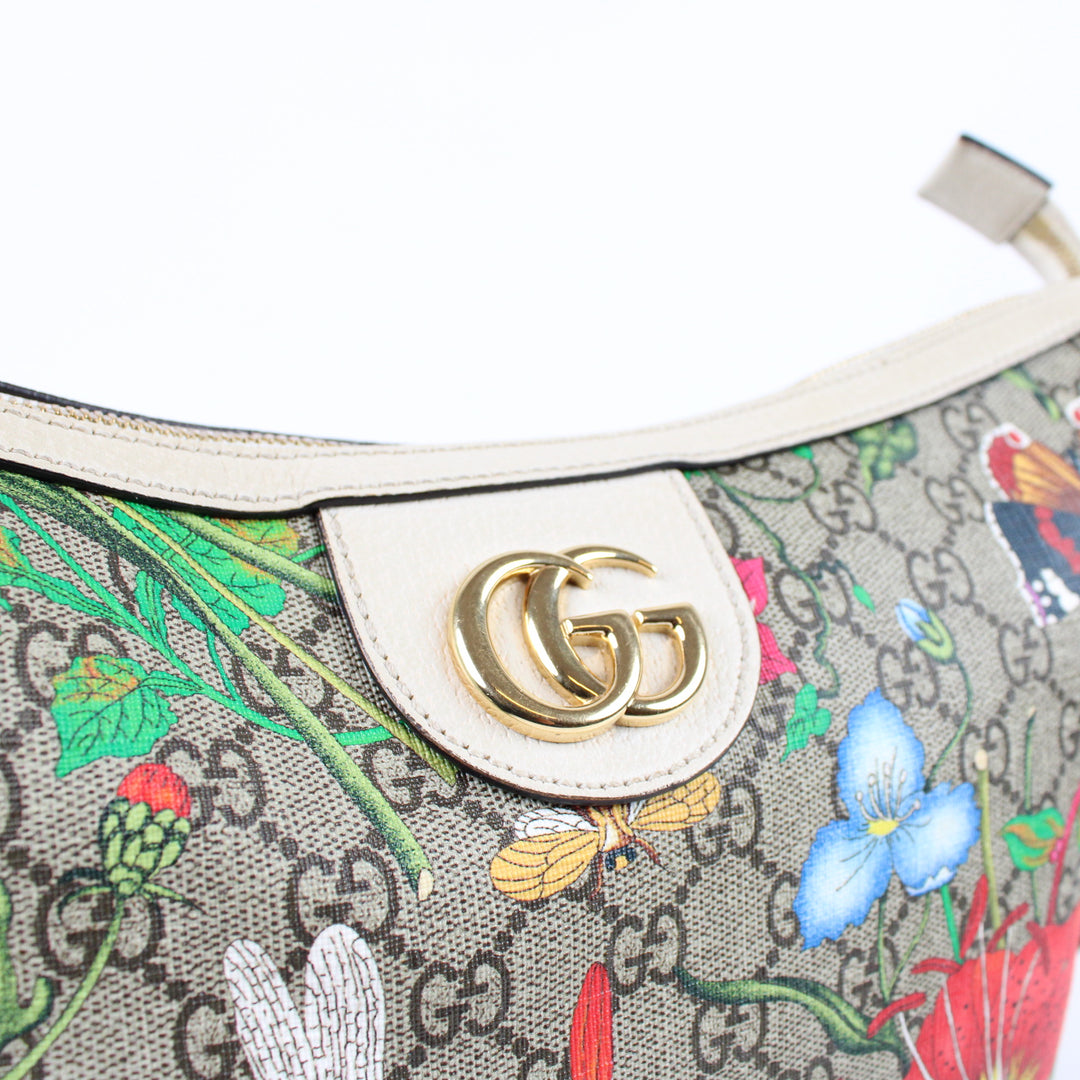 Gucci GG Supreme Flora Borsa A Tracolla