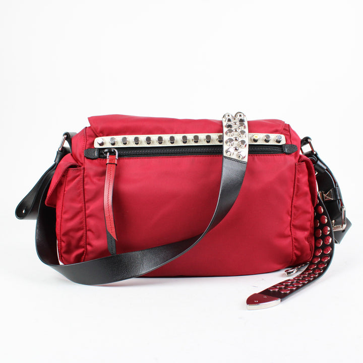 Prada Vela Studded Borsa A Tracolla