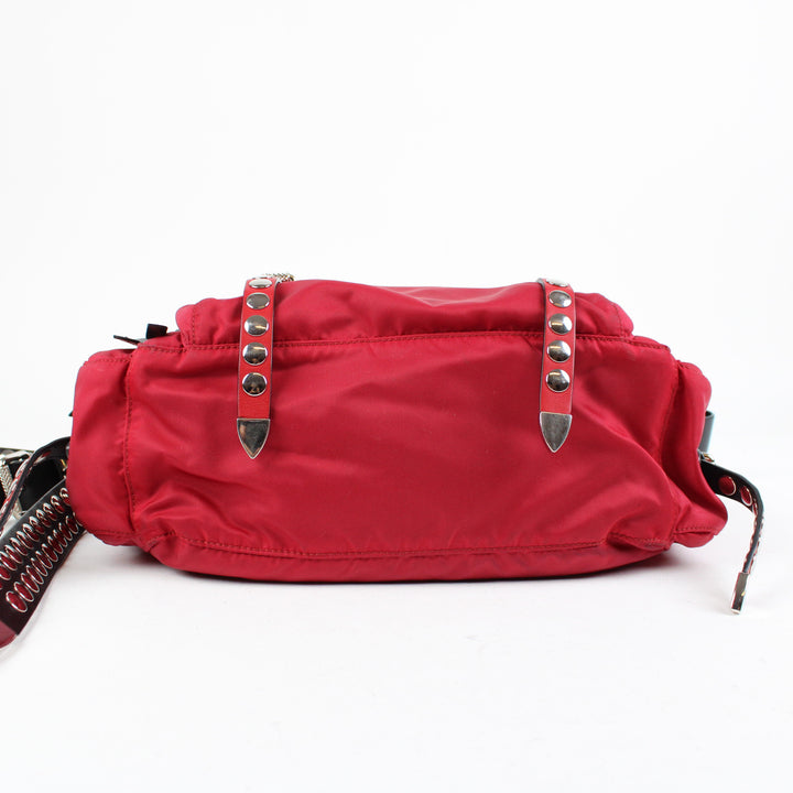 Prada Vela Studded Borsa A Tracolla