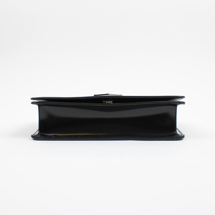 Prada Borsa A Spalla In Pelle Spazzolata